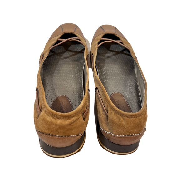 Cole Haan Nike Air Cognac Leather and suede Flats Size 9AA, fits an 8.5 M - Picture 6 of 9